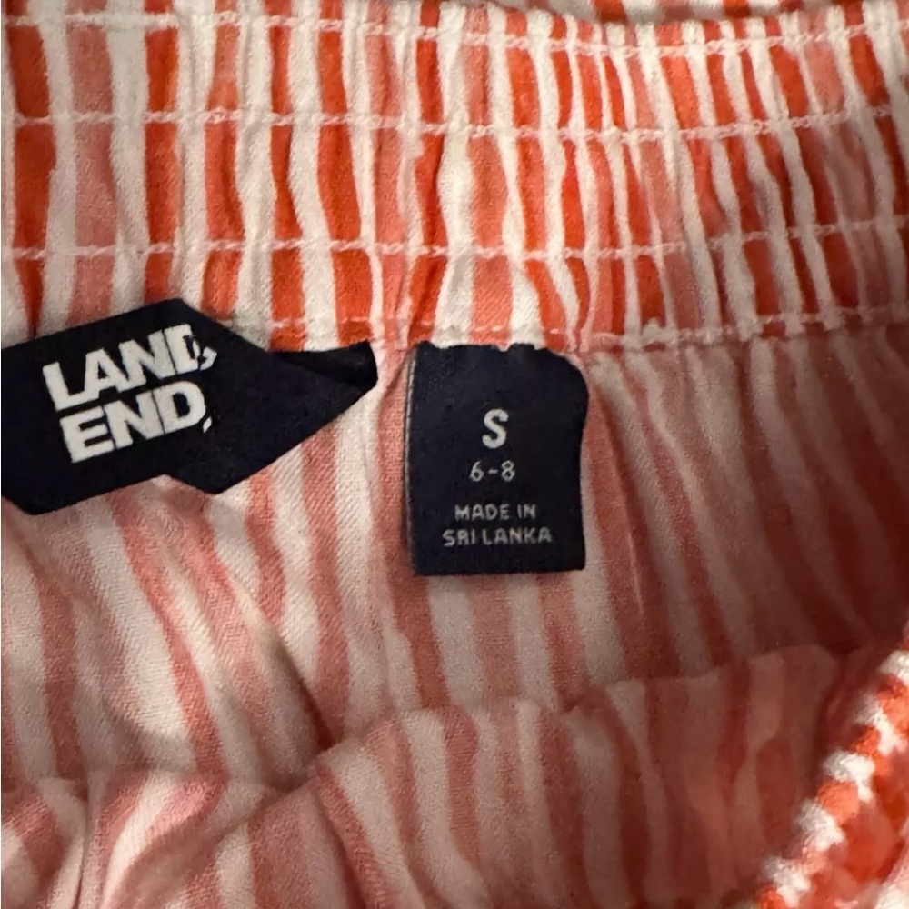 Lands End red striped skirt NWT small - Picture 5 of 5